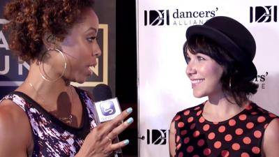 Brittany Perry-Russell inerviewing dancer/choreographer Dana Wilson at a Dancers' Alliance event.