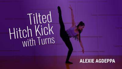 Alexie Agdeppa "Tilted Hitch Kick with Turns" - Jazz Online Dance Class Exercise