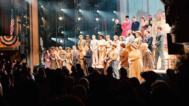 The cast of Parade on opening night