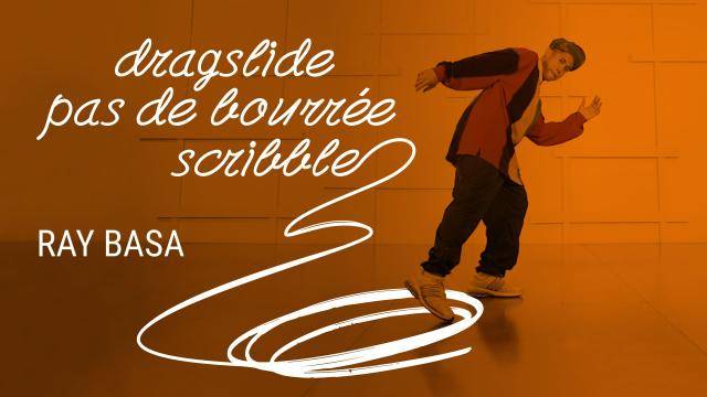 Ray Basa "Dragslide Pas de Bourrée Scribble" - House Online Dance Class/Choreography Tutorial