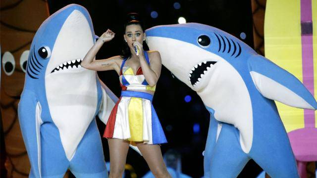 Katy Perry at the Super Bowl XLIX